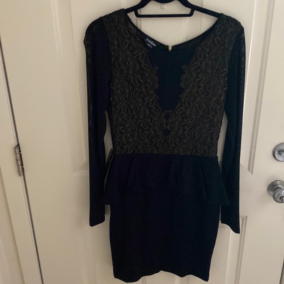 Bebe Peplum Dress - Picture 1 of 4